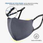 Fashion Solid Earloop Mask Spring Dustproof Washable Reusable Face Mask Unisex Outdoor Travel Breathable Mask - Image 4