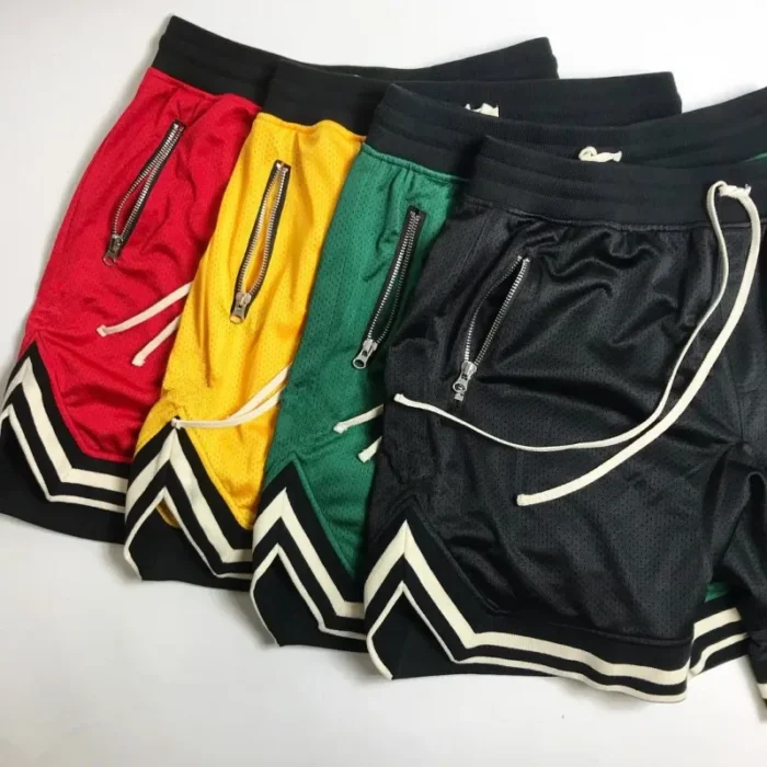 Summer th short pants mesh sports basketball shorts men's runng trag breathable fitness five pants loose type - Image 1