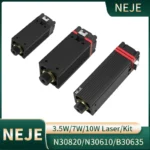 NEJE N30820/N30610/B30635 high precision engraving laser module 450nm fixed focus 500MW 7W/20W for CNC laser engraving machine