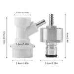 Homebrew Stainless Carbonation Cap Carbonator with Liquid Ball Lock Disconnect 1/4" Barb Hot - Image 6