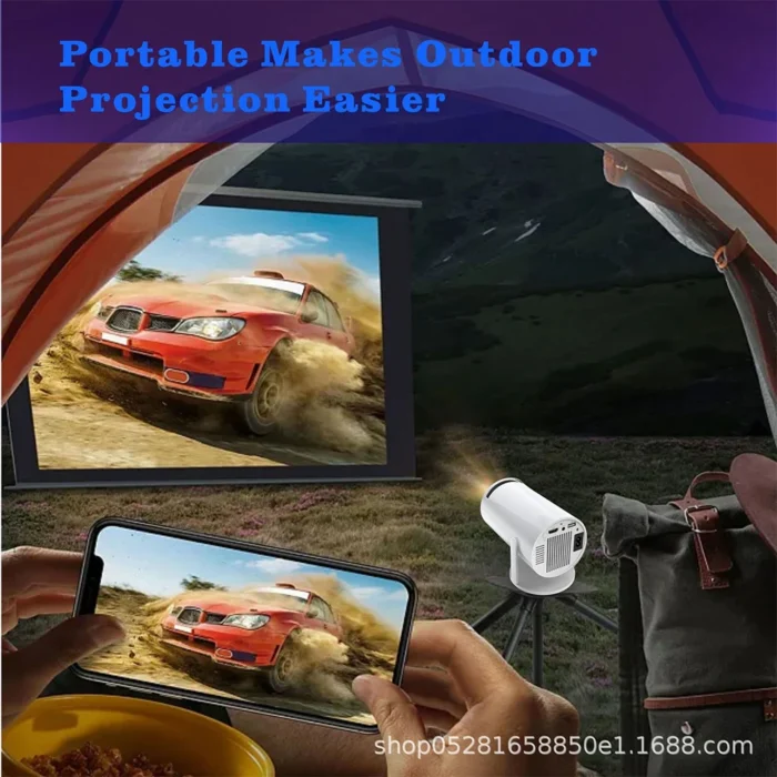NEW Projector Android 11 HD 4K 3D 1280*720P HY300 PRo MAX Dual Wifi 160ANSI 180°flexible BT5.0 Cinema Outdoor Portable Projector - Image 6