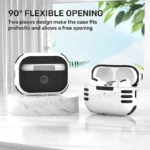 Case for New aipod 4 (USB-C) Secure Lock design Case For AirPods Pro 2 3 Case with keyring for airpods 4th Gen Apple AirPod Case - Image 4