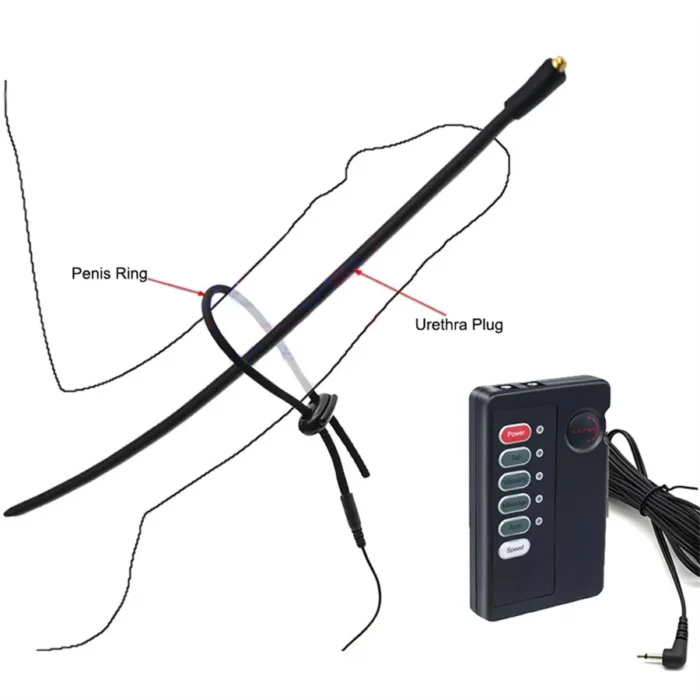 Male Masturbator Electro Shock Horse Eye Stick Medical Stimulator Adult Supply Sex Toys For Men Urethral Dilation Extender Plug - Image 1