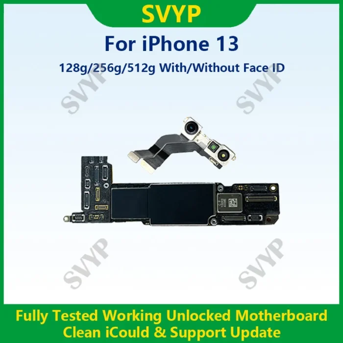 Fully Tested Authentic Motherboard For iPhone 13 Pro Max 128g/256g Unlocked Mainboard With Face ID Cleaned iCloud Fast Shipping - Image 3