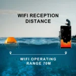 Lucky-Wireless Sonar Fish Finder Sea Fish Detect Portable Sounder WIFI 135ft (45m) Depth IOS Android FF916 - Image 3