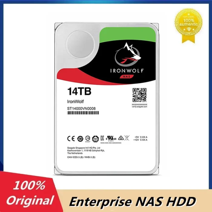 Original Brand ST14000VN0008 14TB 3.5" SATA 6Gb/s 7200 RPM 256MB NAS HDD Enterprise Hard Disk - Image 1