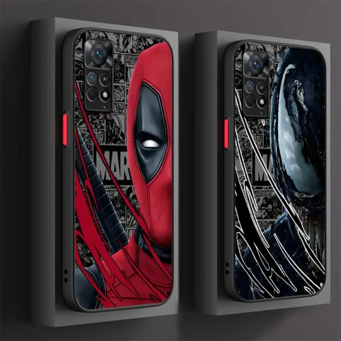 Marvel Deadpool Venom Phone Case for Xiaomi Redmi Note 10S 13 12 Pro 12S 11S 11T 11 Pro 10 Pro 9S 9 9T 5G 7 8 TPU Cover - Image 1