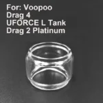 5PCS Bubble Glass Tank for VOOPOO UFORCE L Tank 5.5ml Drag 2 Platinum Glass Tank Drag 4 Tank 5.5ml Fatboy Bulb Glass Container