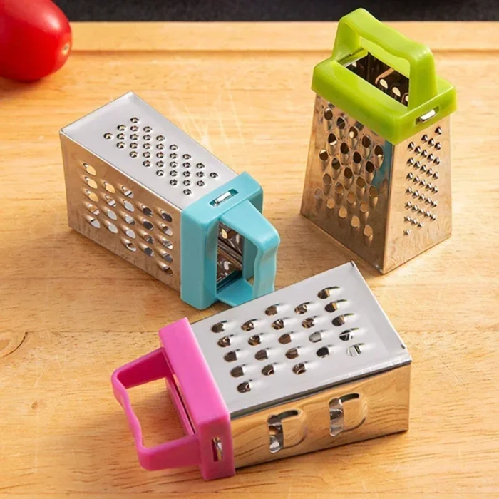 Mini Stainless Steel Four-Sided Cucumber Grater Fruit Planer Cheese Slicers Carrot Vegetables Cutter Home Smart Kitchen Gadgets - Image 1