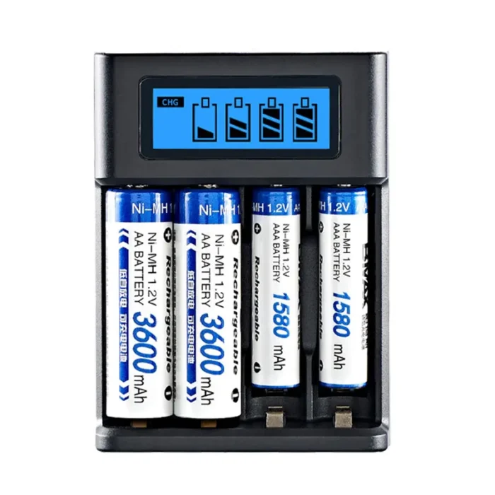 LCD Display AA / AAA Battery USB Charger 4 Slots For NI-MH /NI-CD AA AAA 1.2V Rechargeable Battery Indicator Battery Charger - Image 3