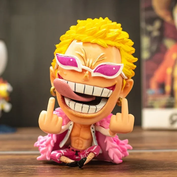 Bandai Q Version One Piece Luffy Usopp Nami Robin Chopper Sanji Brooke Ace Anime Hand-made PVC Figure Toys Model Doll - Image 2