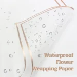 Gold Edge Flower Wrapping Paper Waterproof Floral Bouquet Korean Paper Wedding Birthday Flower DIY Craft Gift Packaging Supplies - Image 5