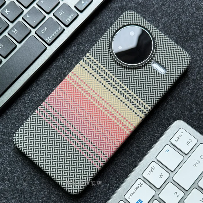 Case For Xiaomi POCO F7 Ultra Pro Fashion Kevlar Stripe PC Hard Back Cover For POCO F 7 Ultra Thin Shockproof Shell Funda - Image 5