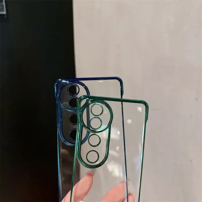 Ultra Thin Plating Frameless Case For vivo V40 V30 S19 S18 Pro V30Pro 5G Hard PC Clear Camera Protect Back Cover Shell - Image 5