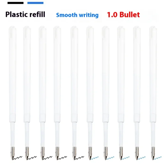 10Pcs 9.8cm /3.9 In Ballpoint pen Refills Black blue 1mm Refills Replacement For ballpoint pen - Image 2