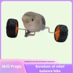Creative Bird Parrot Balance Car Intelligence Training Toy Mini Bicycle Wheels Roller for Small Medium Birds Pet Supplies Toys - Image 6