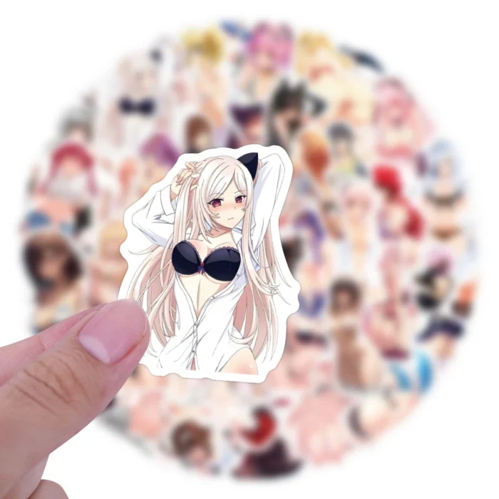 10/30/60/120pcs Cartoon Hentai Sexy Anime Girl Stickers Adult Waifu Decoration Decals DIY Phone Case Notebook Laptop Sticker Toy - Image 3