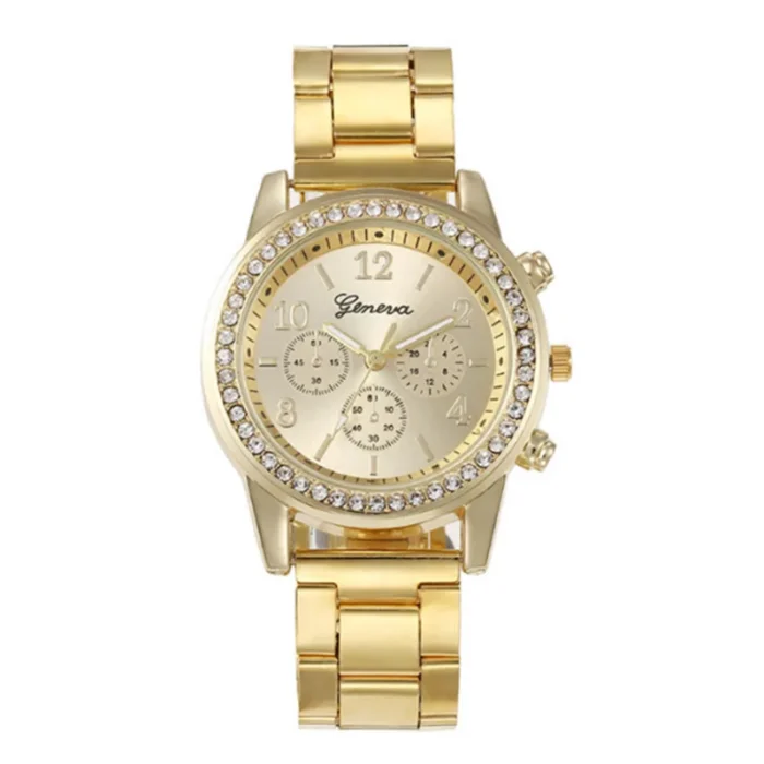 Womens Watches 5Pcs Set Luxury Rhinestone Women Fashion Elegant Wristwatch Quartz Watch For Girl WristWatch Bracelet Gift - Image 4
