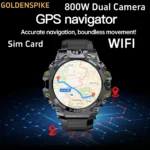 GoldenSpike 4G Android Smart Watch With 1.508inch Amoled Screen 466*466 8MP Dual Camera GPS WIFI IP68 Waterproof Smartwatch