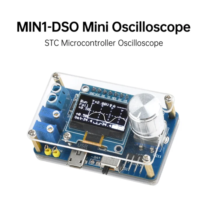 Digital DIY Oscilloscope Kit STC8K8A Microcontroller Electronic Component Soldering Practice Loose Parts - Image 2