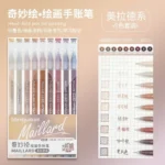 6/198 Colors Morandi Gel Pen Student Diary Scrapbook Painting DIY Gel Pen Set Color Drawing Doodling Art Markers School Supplies - Image 6