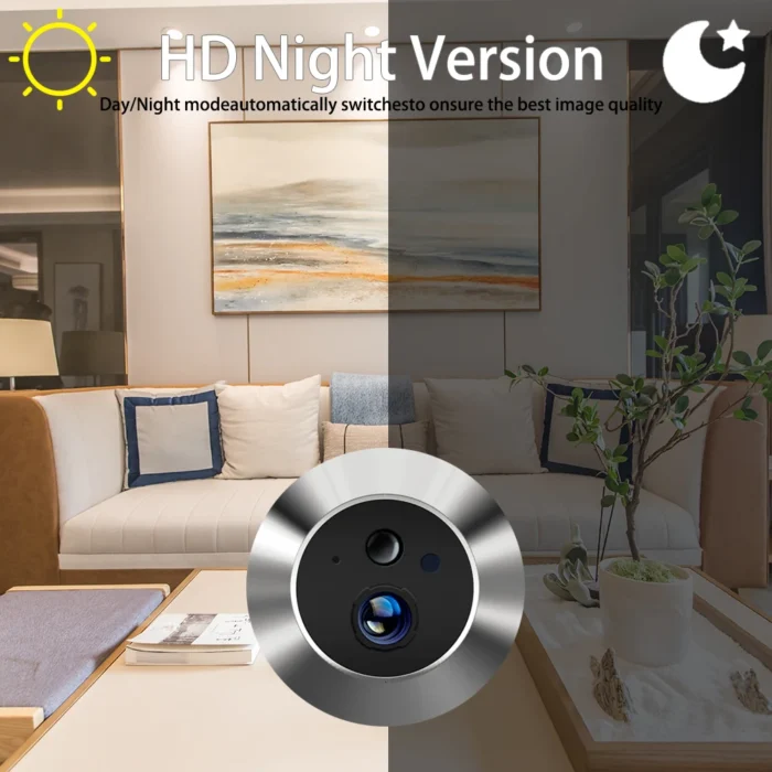 Mini 5MP Tuya Smart Life Home Digital Viewer Peepholes Door Eye WiFi IR No Red Exposure Night Vision Camera 4.3Inch Baby Monitor - Image 3