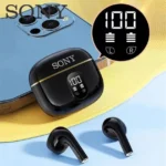 S ONY Wireless Earphone Bluetooth Headphone With Mic LED Power Display Earphones HD-Call HiFi Stereo Sound Earbuds For Air ipad - Image 3