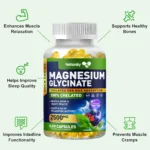 Magnesium Glycinate Capsules Dietary Supplement Support Bone Immune System,Heart Health Mineral Supplement Help Natural Sleep - Image 4