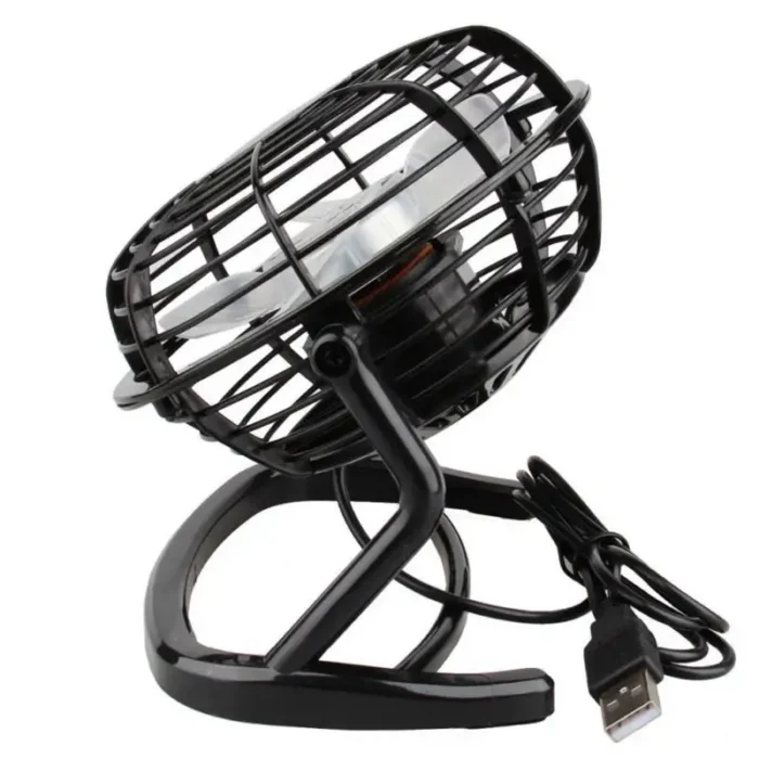 1~4PCS Portable 4 inch USB Mini Fan DC 5V Small Desk Fan 4 Blades Cooler Cooling Fan Mini Super Mute Silent Fans For - Image 4