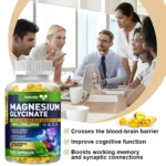 Magnesium Glycinate Capsules Dietary Supplement Support Bone Immune System,Heart Health Mineral Supplement Help Natural Sleep - Image 5