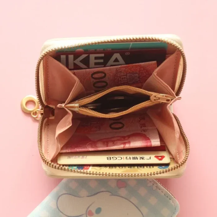 Hello Kitty Kawaii Coin Purses Sanrio My Melody Kuromi Cinnnamoroll Pudding Cute Wallet Keychain Bags Card Holder Clutch Pouch - Image 3