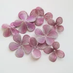 9pcs DIY 3D flower pink embroidered Patches for clothing Embroidery lace appliques bags decorative parches badge - Image 2