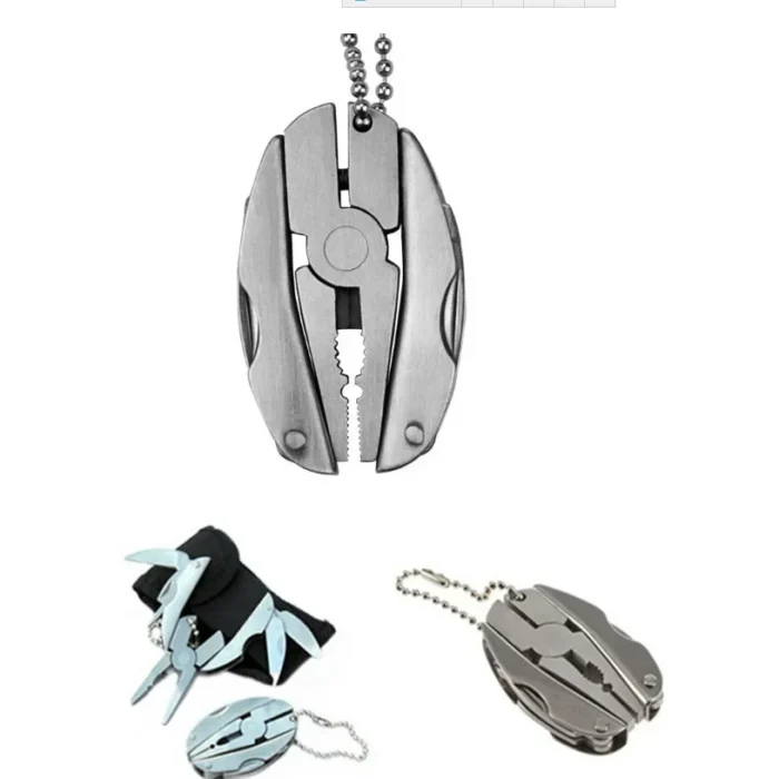 EDC Tools Travel Kits Portable Multifunction Folding Plier Stainless Steel Foldaway Knife Keychain Screwdriver Camping Survival - Image 5