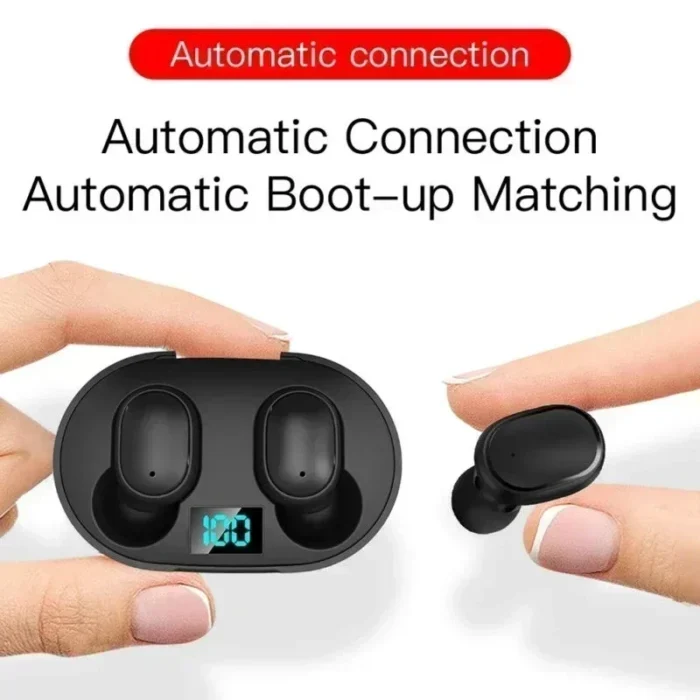TWS E6S Wireless Earbuds Bluetooth Headphones Wireless Bluetooth Earphones Noise Cancelling Earphones with Mic - Image 4