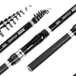 JOSBY Mini Spinning Fishing Rod Telescopic FRP Feeder Ultralight Portable Sea Travel Pole 1.5M 1.8M 2.1M 2.4M 2.7M 3.0M NEW