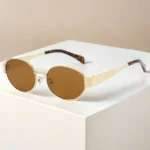 Retro Steampunk Sun Protection Sunglasses Vintage New Women's Metal Oval Sunglasses Ladies Classic UV400 Sunscreen Eyewear - Image 6