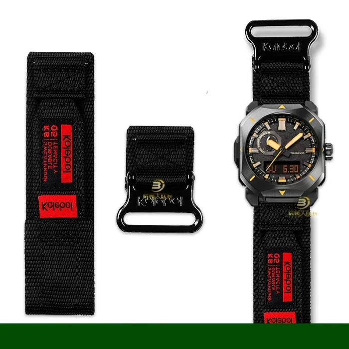 For Casio Watch Canvas Strap PRW-6900 PRW-6800 PRW-3400Y Waterproof Sports Mountaineering Nylon Strap 23mm Interface Width - Image 1