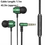 Portable 3.5mm In-ear Headphones Stereo in Ear Wired Headset High Definition Deep Bass Earbuds - Image 6
