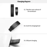 XIAOMI W5Sv Smart Bracelet Vibration Alarm Clock Reminder Sleep Monitoring 24 Hours Pedometer Rechargeable Bracelet - Image 4
