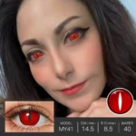 Halloween Contact Lenses Sharingan Eye Cosplay Contact Lenses For Eyes Red Black Colored Contact Lenses Anime Accessories - Image 5
