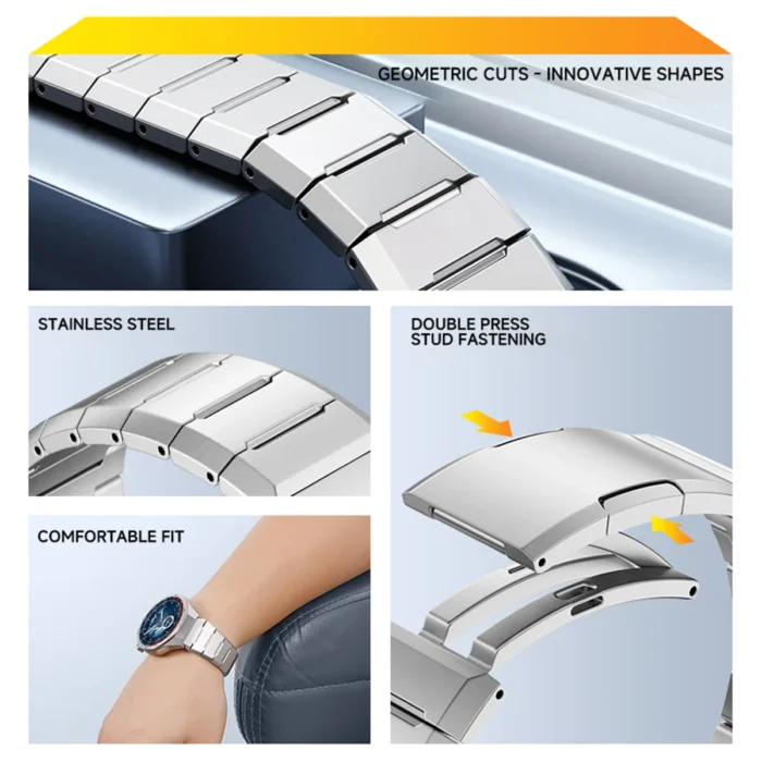 No Gaps Luxury Stainless Steel Strap for Huawei Watch GT5 Pro Metal band for Huawei Watch GT4 Pro Specialized Men's Style Strap - Image 2