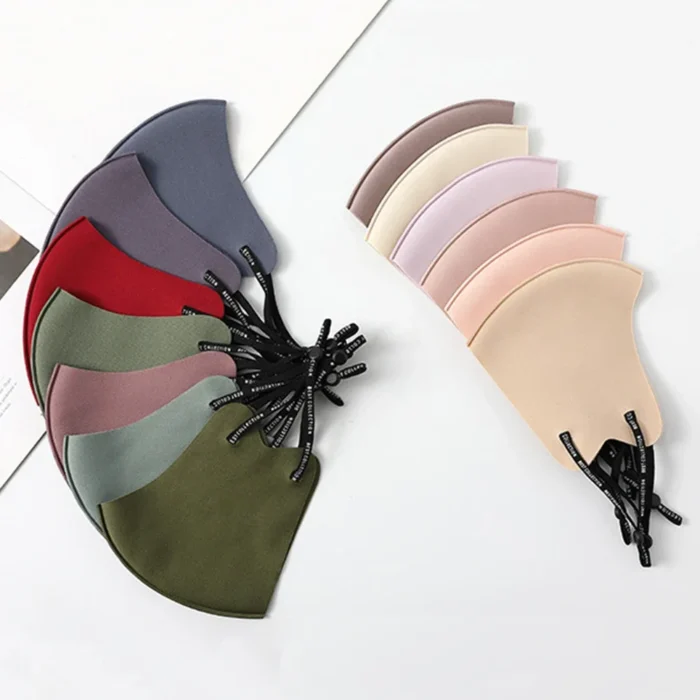 Fashion Solid Earloop Mask Spring Dustproof Washable Reusable Face Mask Unisex Outdoor Travel Breathable Mask - Image 3