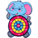 1PC Entertainment Dart Board for Kids with 3 Sticky Balls Indoor Outdoor Sport Party Games Cartoon Animal Dart Board Toys - Image 6