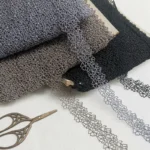 2.5CM Wide Gray Brown Black Hollow-out Embroidery Floral Ribbon Dress Clothing Collar Neckline Trim DIY Sewing Guipure Decor - Image 2