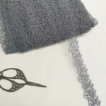2.5CM Wide Gray Brown Black Hollow-out Embroidery Floral Ribbon Dress Clothing Collar Neckline Trim DIY Sewing Guipure Decor - Image 4