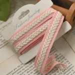 1.5CM Wide Color Cotton Braid Weaved Ribbon Frills Lace Collar Trim Fringe For Curtains Apparel Fabric Headwear Sewing DIY Craft - Image 5