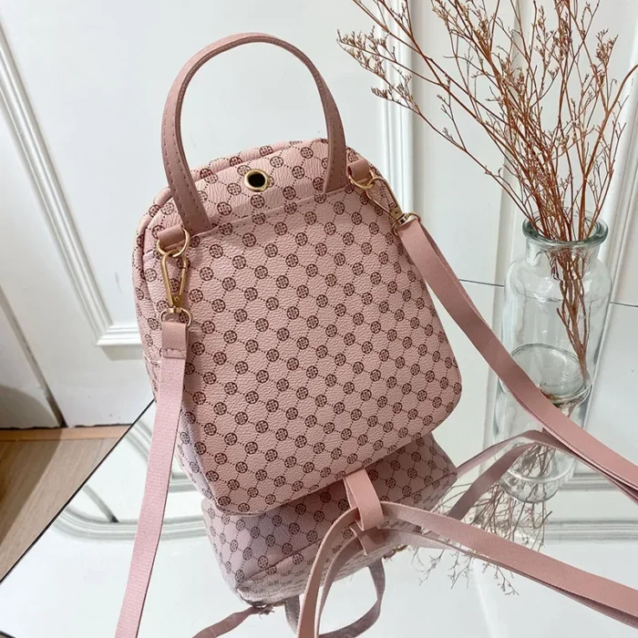 2024 New Fashion Casual Women Mini Backpack Luxury Pu Leather Small Bag School Girl Backpacks style Ladies Cute Travelling - Image 3
