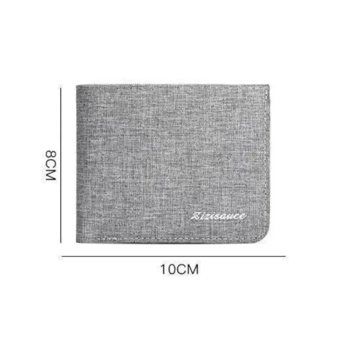 Classic Short Canvas Men Wallets Fashion Famous Brand Multi-Slot Coin Purses Pocket Photo Card Holder High Quality Male Wallets - Image 6