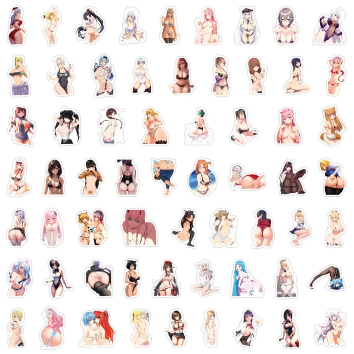 10/30/60/120pcs Cartoon Hentai Sexy Anime Girl Stickers Adult Waifu Decoration Decals DIY Phone Case Notebook Laptop Sticker Toy - Image 5