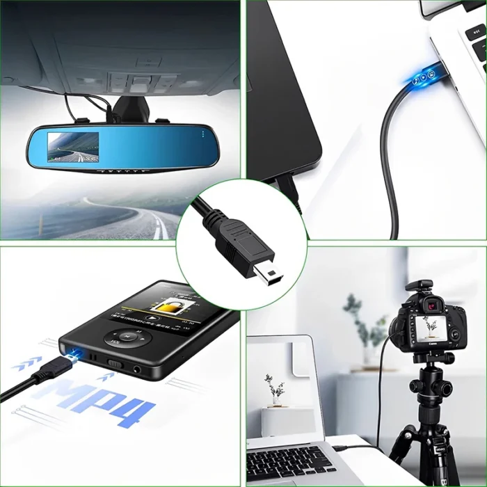 【Fast Delivery】Mini USB Cable 0.5M 1M 1.5M 2M 3M Mini USB Charger Data Cable 480Mbps 5 Pin B For Camera/Phones/Mp3/Mp4 - Image 5